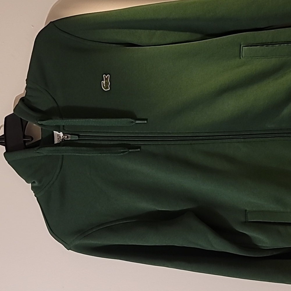 Lacoste sweatshirt mens size small. Dark green.